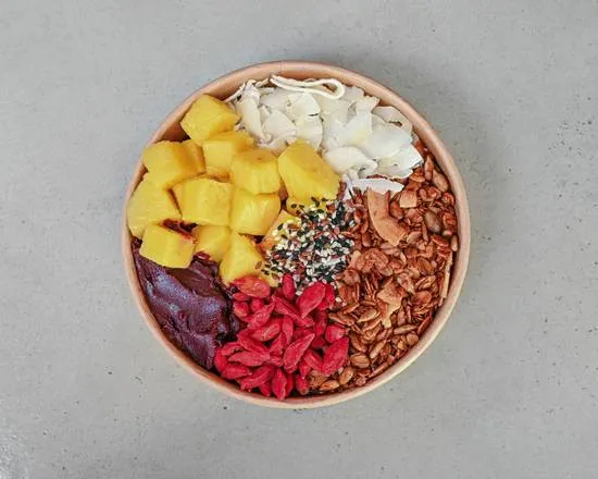 Açaí bowl Foxglove, visto desde arriba