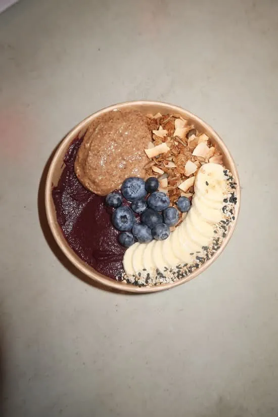 Açaí bowl Almond Blossom, visto desde arriba