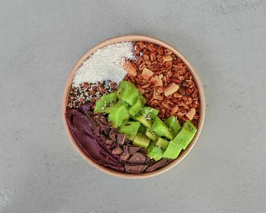 Açaí bowl Hens And Chicks, visto desde arriba